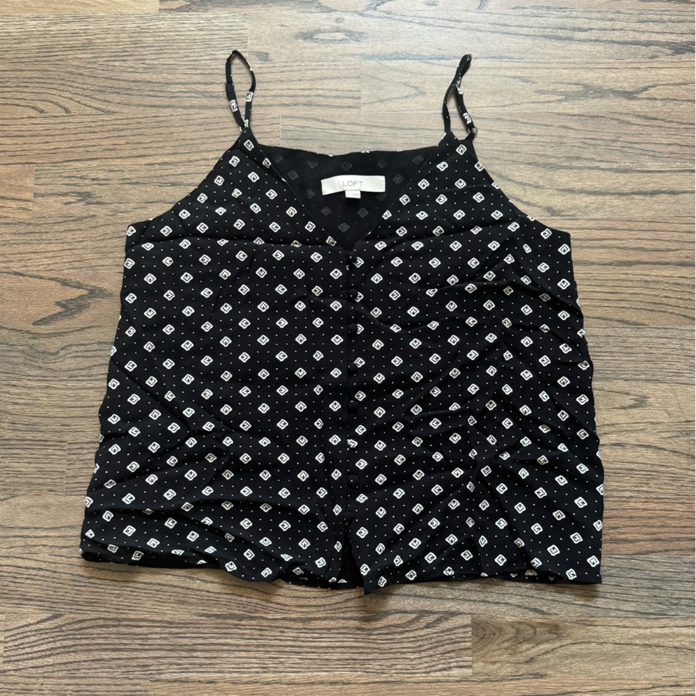 LOFT Patterned Tank Top Blouse!
